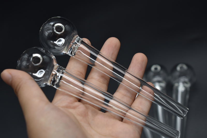 

5.5inch thick heady Glass cigarette bat One Hitter Pipe cigarette filters glass oil burner tobacco pipe for smoking