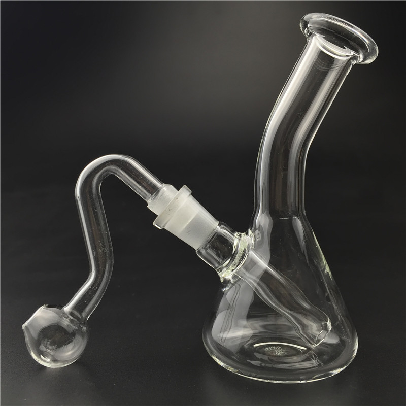 

New arrival glass water pipes mini oil rig glass bong with 10mm male glass oil burner pyrex smoking pipe