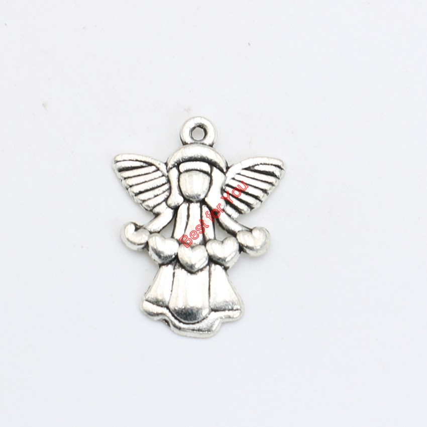 

Antique Silver Plated Fairy Girl Charms Pendant Bracelet Necklace Jewelry Making DIY Handmade 22x17mm