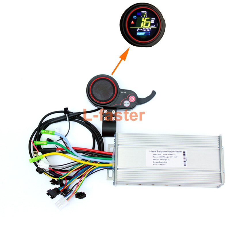 

Scooter Parts Accessories 450W~1000W Electric Bike Thumb Throttle LCD display With Controller 800W Electric Scooter Brushless Hub Motor Controller Set