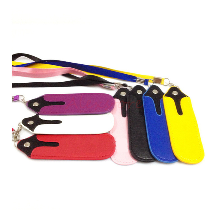 

eGo E Cigarette Bag Necklace String PU Leather Lanyard Carrying Pouch Pocket Neck Sling Rope Round Corner Carry Case Ego Ecig Vape