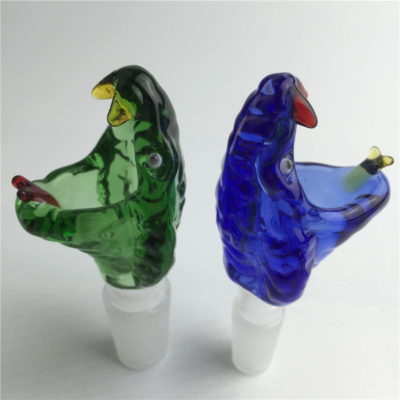 

Glass Bong Bowl with 14mm 18mm Male Hookah Thick Green Blue Glass Bowls for Bongs Smoking Water Pipes