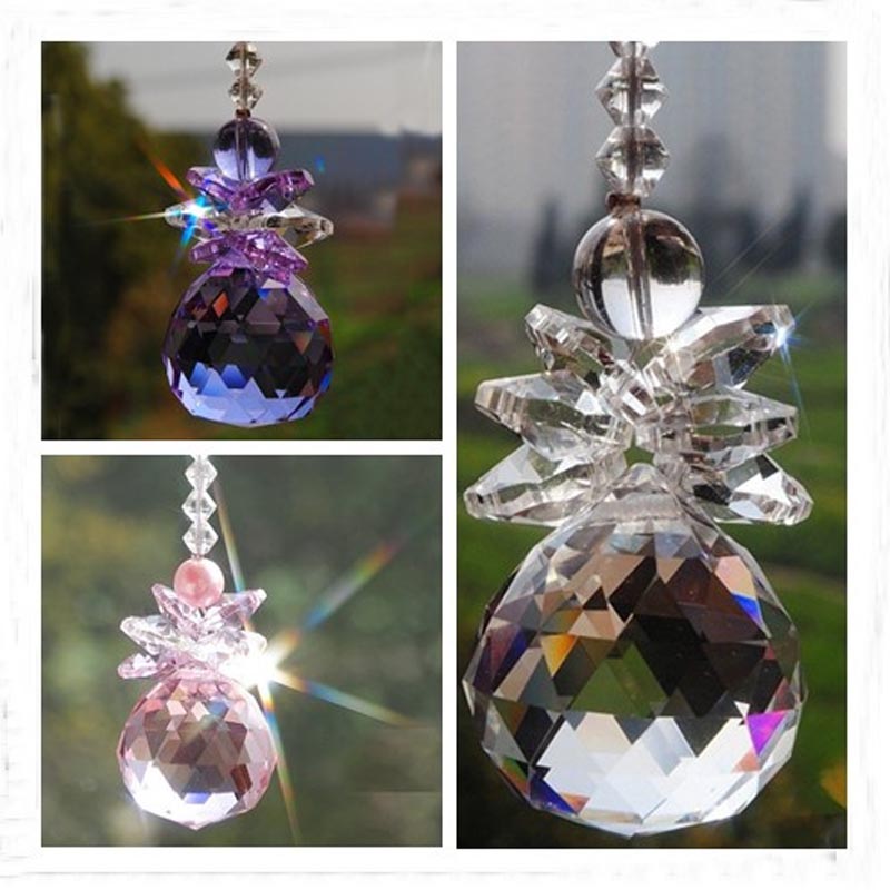 

5PCS Glass Crystal Feng Shui 30mm Ball Prism Pendant Hanging Chandelier Decor Wedding Window Ornament W030-30mm