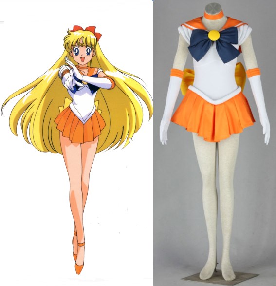 

Sailor Moon cosplay Minako Aino Sailor Venus cosplay halloween woman costumes