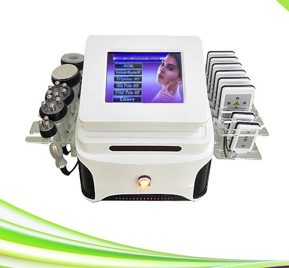 

6 in 1 lipolaser cavitation rf care vacuum butt enhancement machine