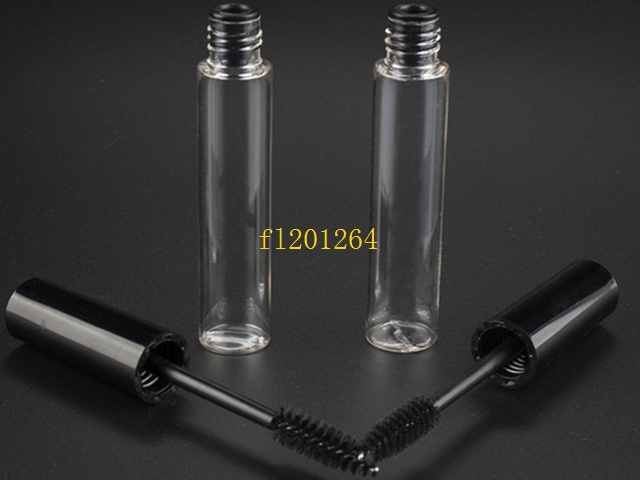 100pcs / lot DHL Fedex Livraison Gratuite En Gros 10ml Tubes de mascara vides portables avec bouchon Bouteilles de cils pour femmes