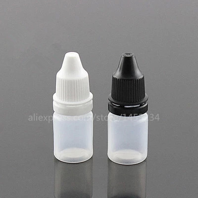 

Wholesale- Wholesale free shipping 100 pieces/ lot 5 ml PE clear eyedrop bottle, dropper bottle, childproof bottle