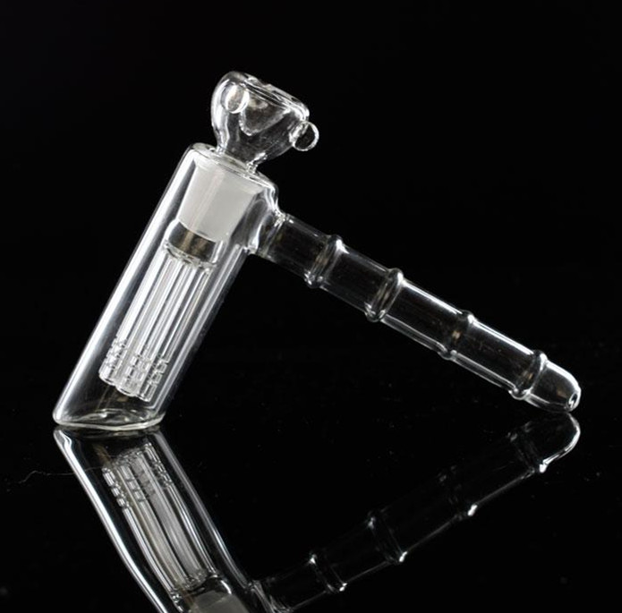 

UPC glass hammer 6 Arm perc glass percolator bubbler water pipe matrix smoking pipes tobacco pipe bong bongs showerhead perc two functions