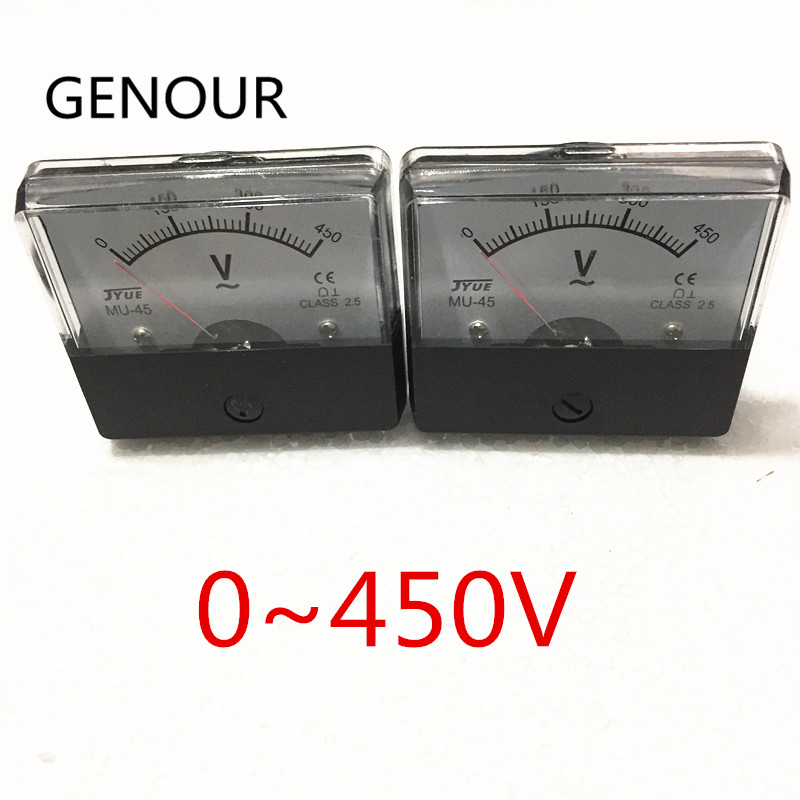 

2pcs Three phase generator voltmeter for 2KW 5KW 2500 6500 SK8500W gasoline generator,square voltage meter 0-450V