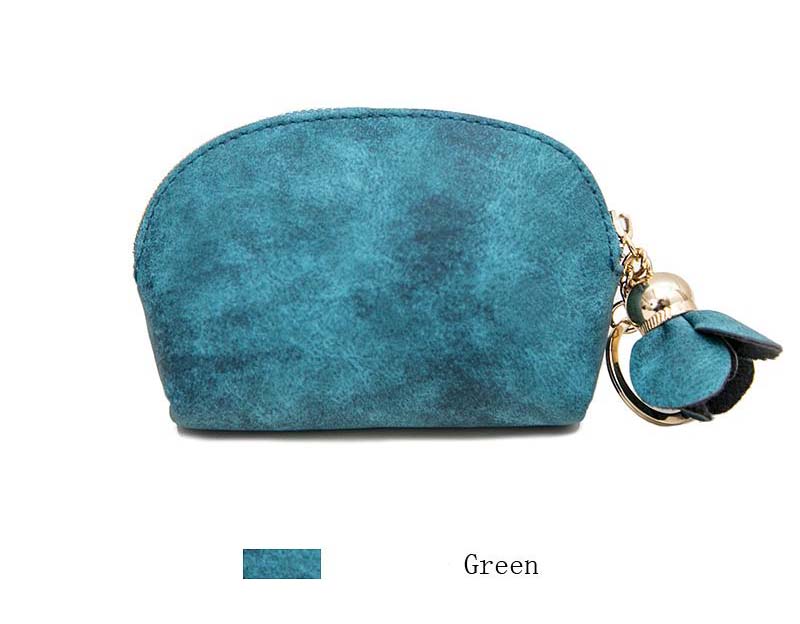 

2pcs New Fashion Women Pu Leather Small Mini Wallet Holder Zip Coin Purse Clutch Handbag