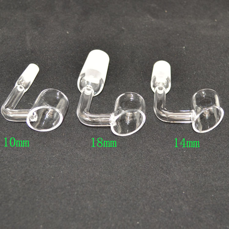 

bucket quartz banger Smoking Pipes 2mm thick Frosted Polish nail 90 45 degree for Glass Water Bongs Hookahs Tool Oil Rigs