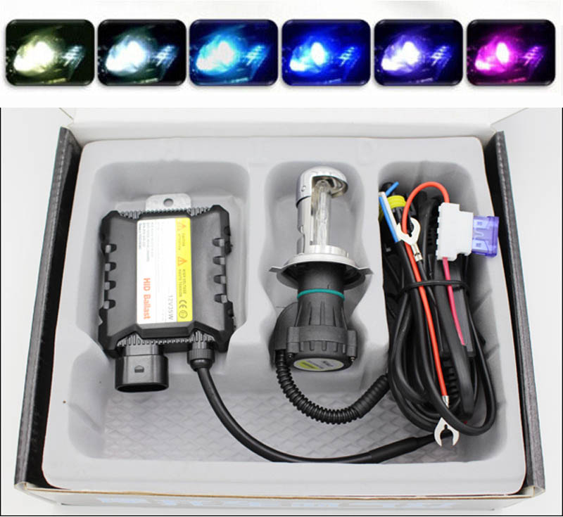 35w H4 5000k Alta Baja Beam Hid Bi-xenón H4-3 Hi-Lo Reemplazo Bombillas Luz Blanca