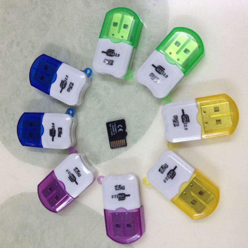 

100pcs Epacket Free Shipping High Speed USB 2.0 Micro SD card T-Flash TF M2 Memory Card Reader adapter 2gb 4gb 8gb 16gb 32gb 64gb TF Card