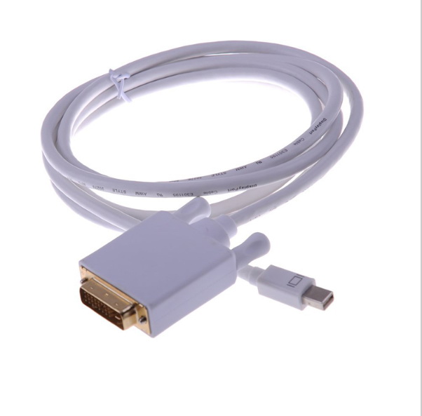 

High Quality New 1.8m Thunderbolt Mini DisplayPort Display Port DP to DVI Adapter Cable For Apple Mac Macbook Pro Air