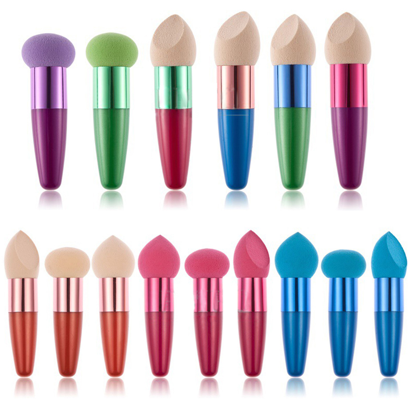 

Beauty NON LATEX COTTON Cosmetic Brushes Liquid Cream Powder Foundation Concealer Sponge Lollipop Brush Makeup Tools DHL Factory