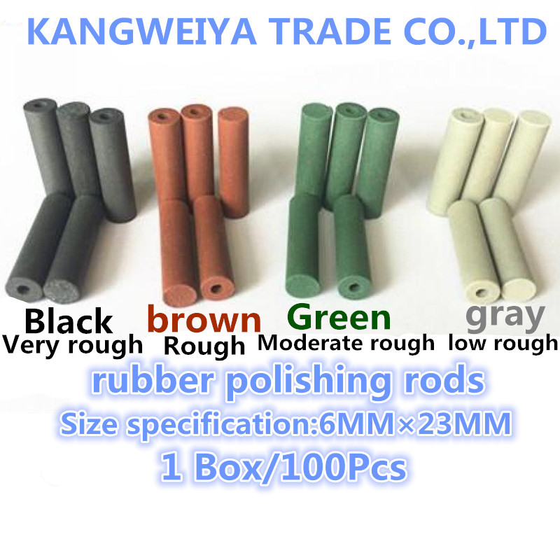 

1 Box/100Pcs Dental lab materials, polishing materials, rubber polishing rods Polished columns, polishing particles 4 color Free shipping