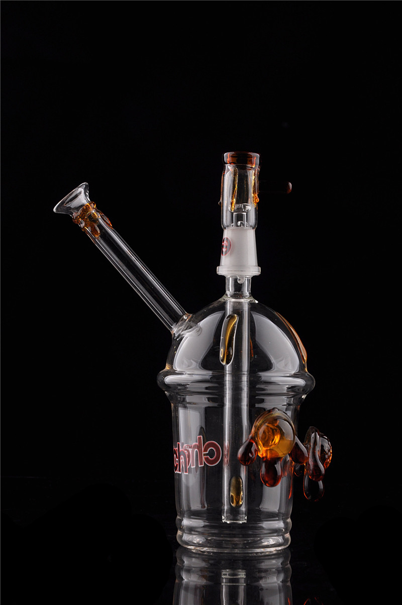 

14 mm Small Straight Oil Rigs Recycler Glass Water Bongs Thick Bubbler Shisha Hookah Water Pipes Glass Bongs Art
