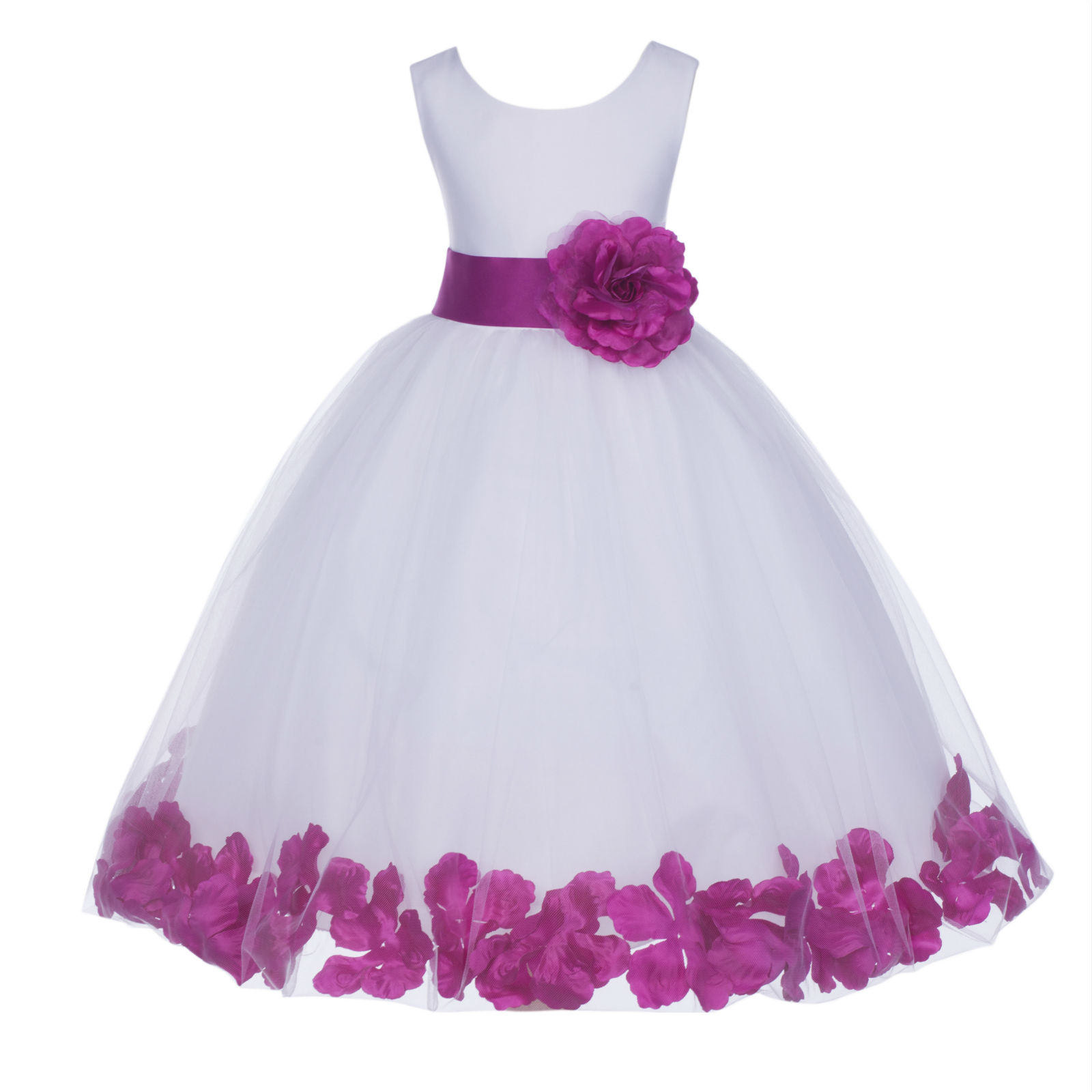 New Style Ball Gown Flower Girl Dresses Flower Belt Lace Floor Length Long Kids Party Gown Custom Made 2019 High Quality