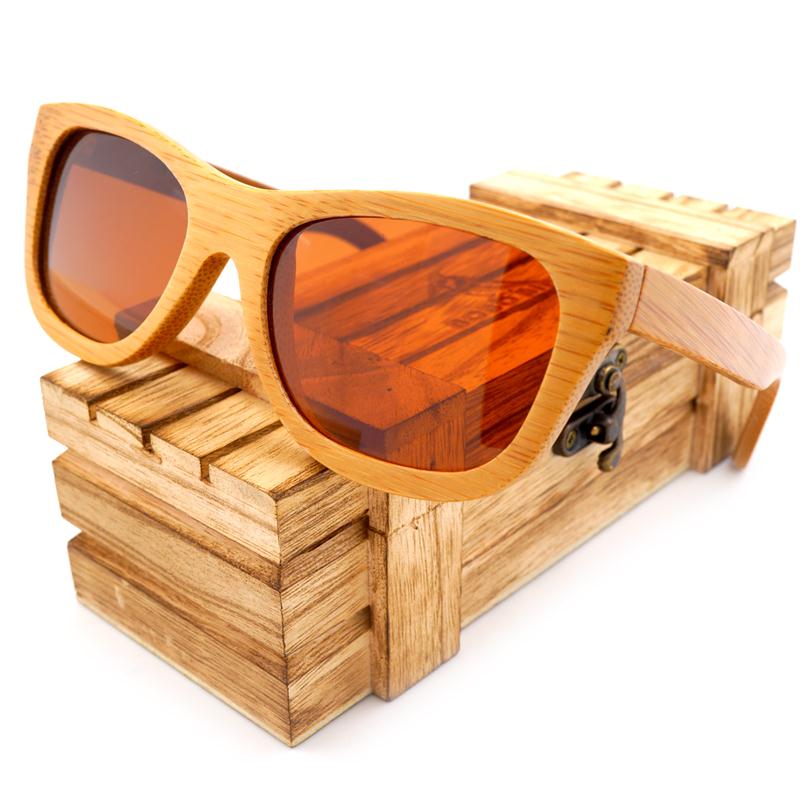 Wholesale 2016 Vintage Bamboo Wooden Sunglasses Handmade Polarized