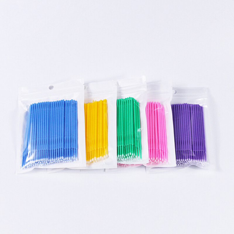

Wholesale 100pcs/lot Durable Micro Disposable Eyelash Extension Individual Applicators Mascara Brush Makeup tools Free Shopping