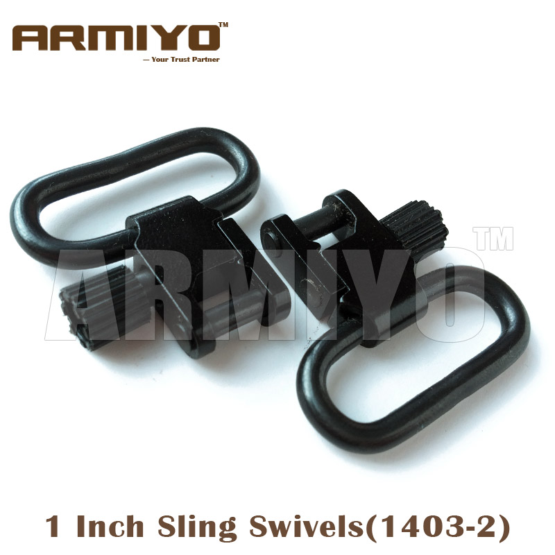 

Armiyo 1" 1 Inch 25.4mm Rifle Gun Sling Swivels with Quick Removable Bases Mounted Hunting Accessories 1403-2