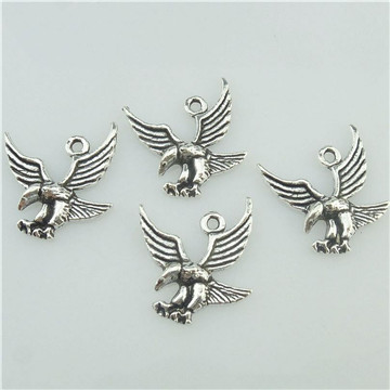 

16517 50PCS Alloy Antique Silver Vintage Animal Bird Flying Eagle Pendant Charm