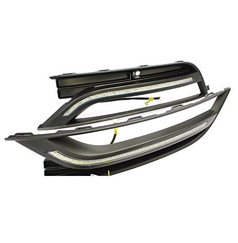 

Daytime Running Lights LED DRL Daylight Fog Lamps Kit for 2011 2012 2013 2014 Volkswagen Passat B7, White