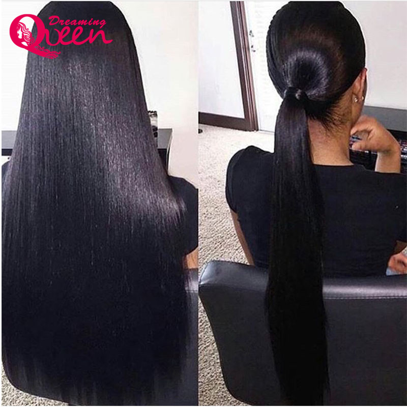 

Brazilian Long straight Virgin Hair Wig Glueless Full Lace Human Wigs For Black Women Natural Hairline With Baby Hair, Natural color