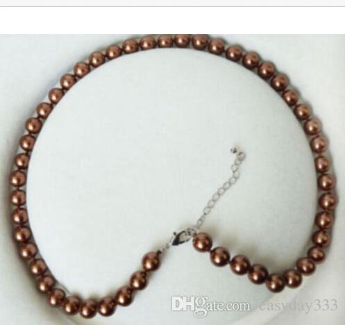 

Fine Pearls Jewelry 8-9mm south sea chocolate pearl necklace 20" 14K SOLID