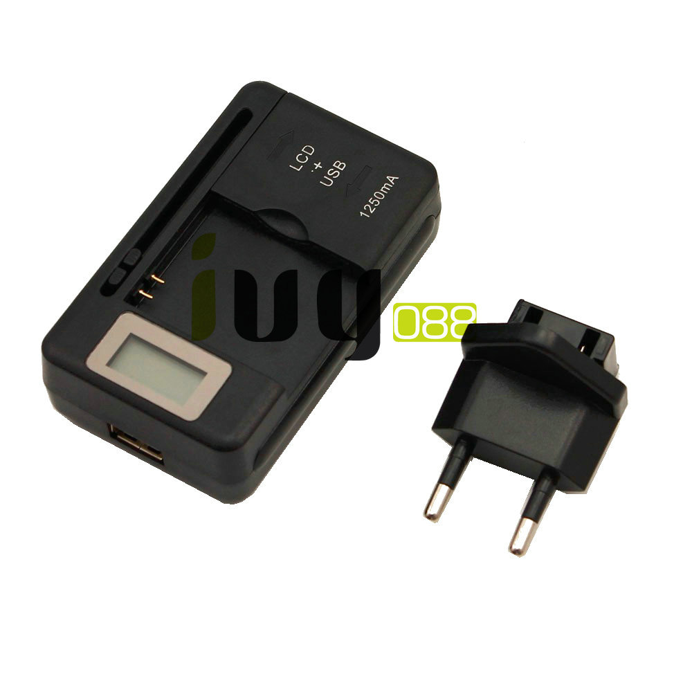 

3pcs/lot Portable Mobile Universal Battery Wall Travel Charger with USB Port LCD Indicator Screen + EU / AU / UK Plug For Phones Batteries