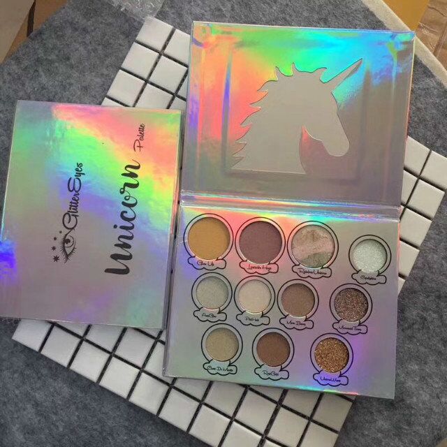 

New arrival Glitter eyes eyeshadow palette 11 colors highlighter eyeshadow palette free ship, Multi