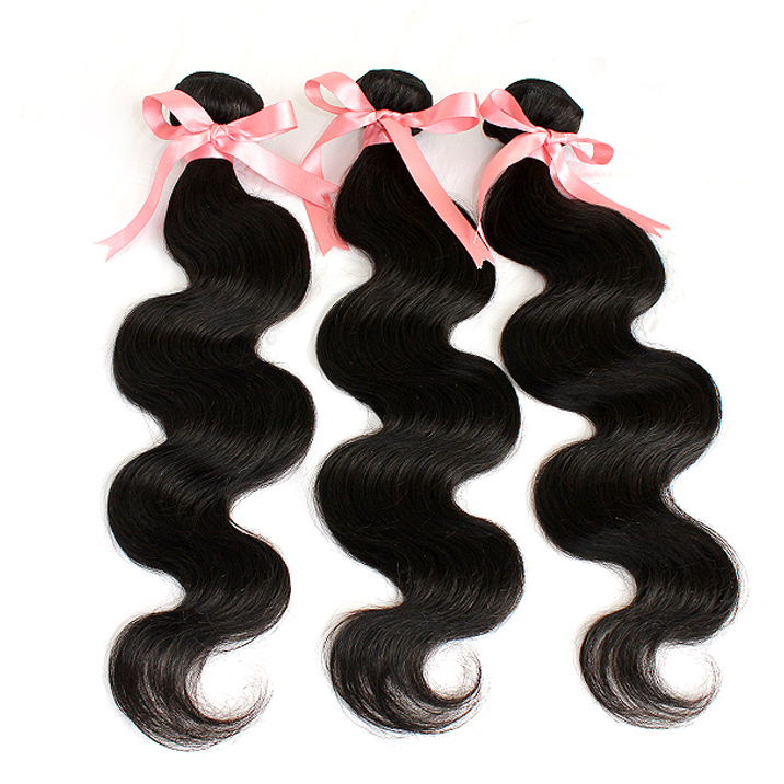 

Double Weft Body Wave Brazilian Hair Weft Extensions Unprocessed Human Remy Hair Natural Color Dyeable 3PCS Greatremy Drop Shipping