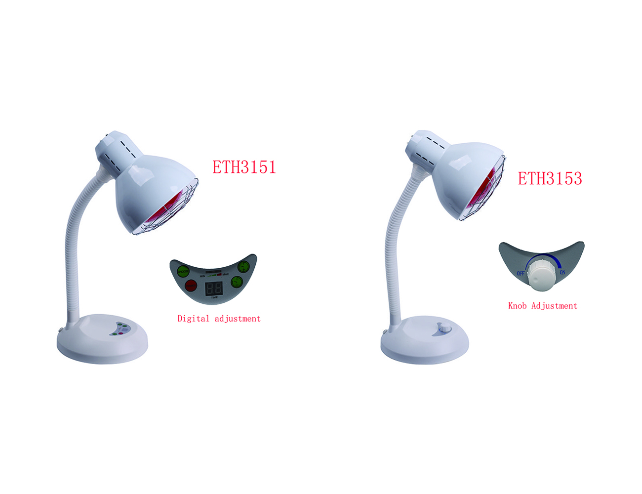 

Elitzia ETH315 Desktop Compact Far Infrared Thermal Heating Lamp Relaxing Body Pain Relief 2 Types Options