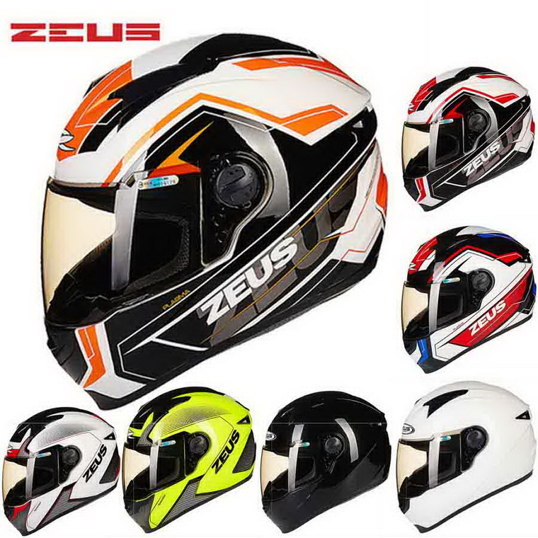 Certification DOT ZEUS 811 Casque de moto intégral ABS Casques de moto motocross ZS-811 Four Seasons Taille M L XL XXL XXXL