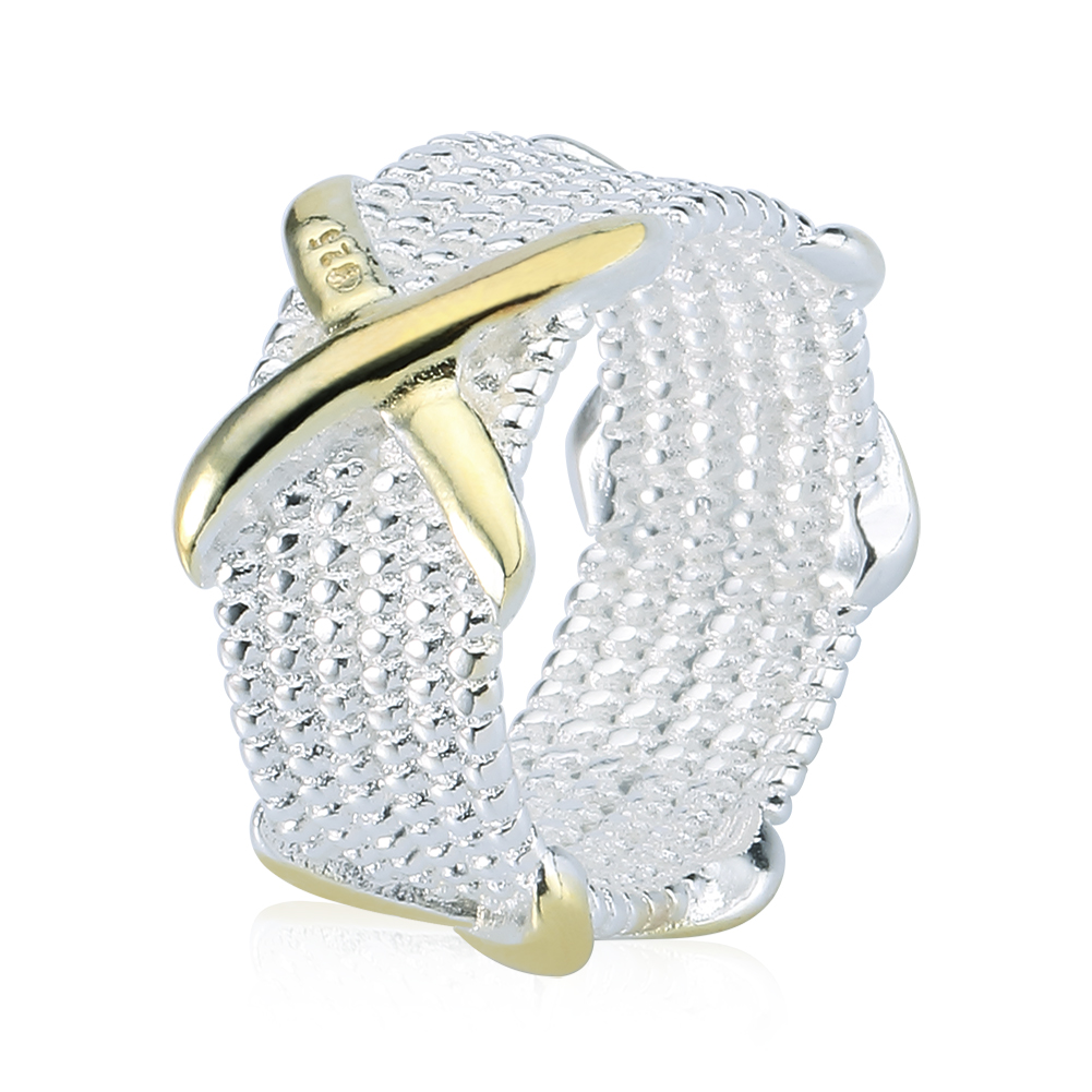 

Rellecona high quality jewelry masonic ring Women Somerset Mesh Design Ring X element 925 sterling silver ring