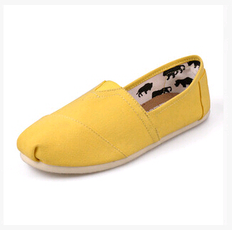 

Spring men's Women's casual canvas shoes,Hot Selling Unisex Classic Sneakers Plain Sneaker Solid 11 colors, Yellow