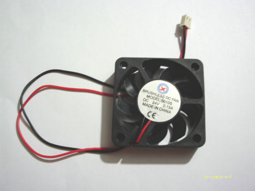 

10pcsx 5010s 24v 50mmx50mm x10mm 2 Wires Brushless DC Cooling Fan