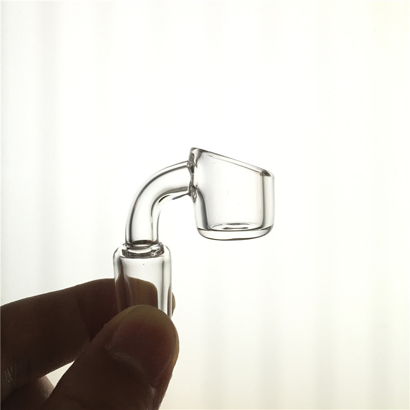 

3mm thick quartz banger with short neck 10mm 14mm male female 45 degree 90 degree quartz nail for oil rig glass bong