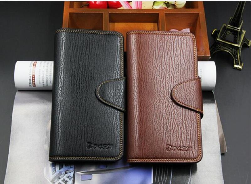 

2016 Fashion Hot Sale Men Hasp long Wallet Black Coffee Colors Optional leather Designer With Coin Pocket Card Holder Wallets Free Shipping