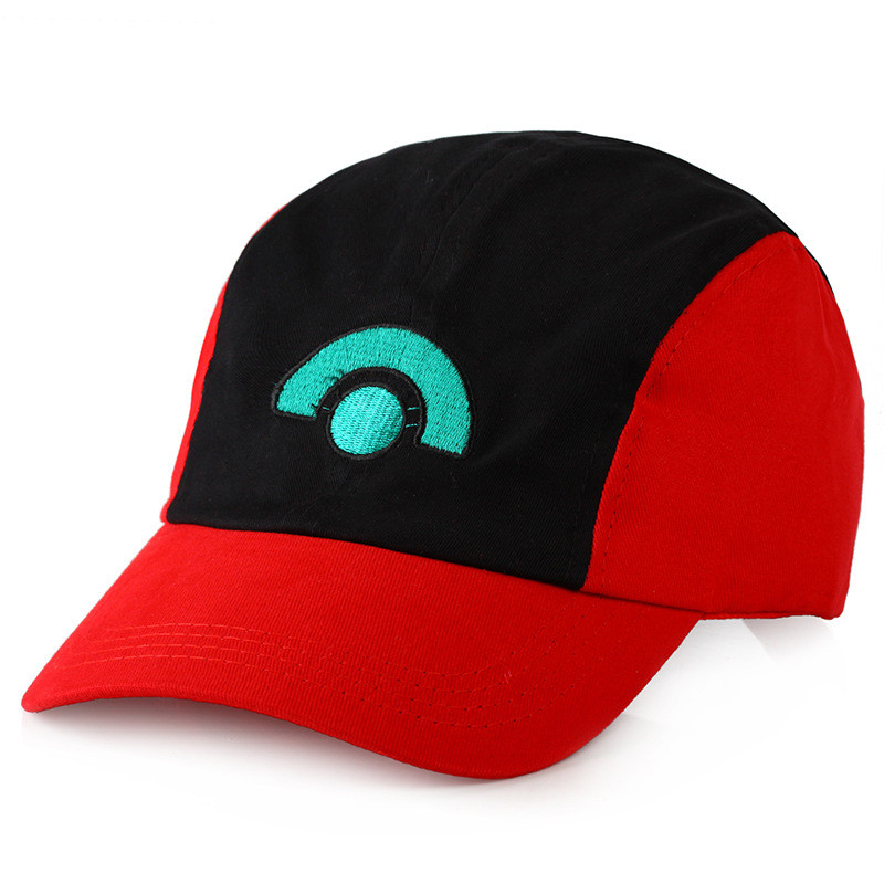 New 4 Style Pocket Ash Ketchum Trainer Hat Costume Cap Adult Mesh Hat