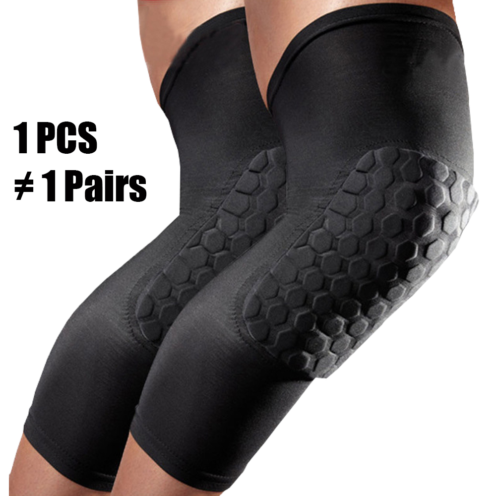 

Wholesale-1 Pcs Sports Football Kneepad Volleyball Knee Pads Protector Basketball Elbow Protection Skating Protectors Ski/Snowboard, White short style