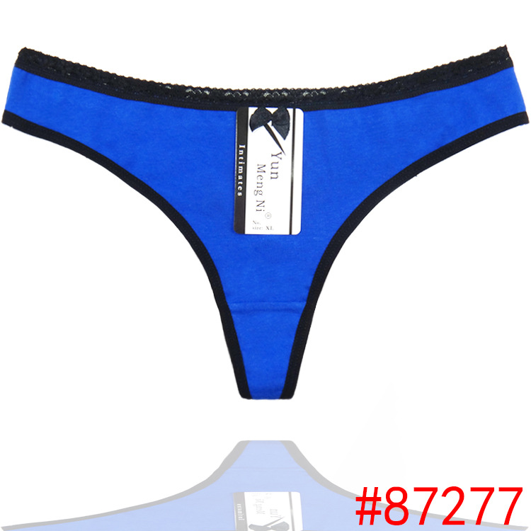 

HL8777 Wholesale Cheap ladys Sexy Cotton Thong, Hot Sale High Quality Lace Thong, Women Sexy Underwear, Underpant, Underwear, Lingerie, 6colors as photo