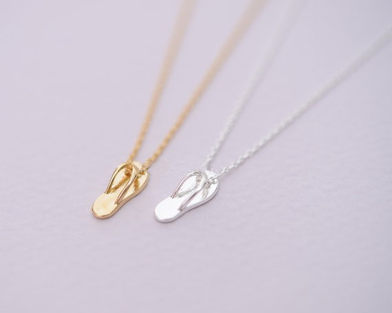 

Hot sell hippie chic slippers pendant necklace Bohemian fashion women Neclaces 2016 ms thin necklace festival best gift