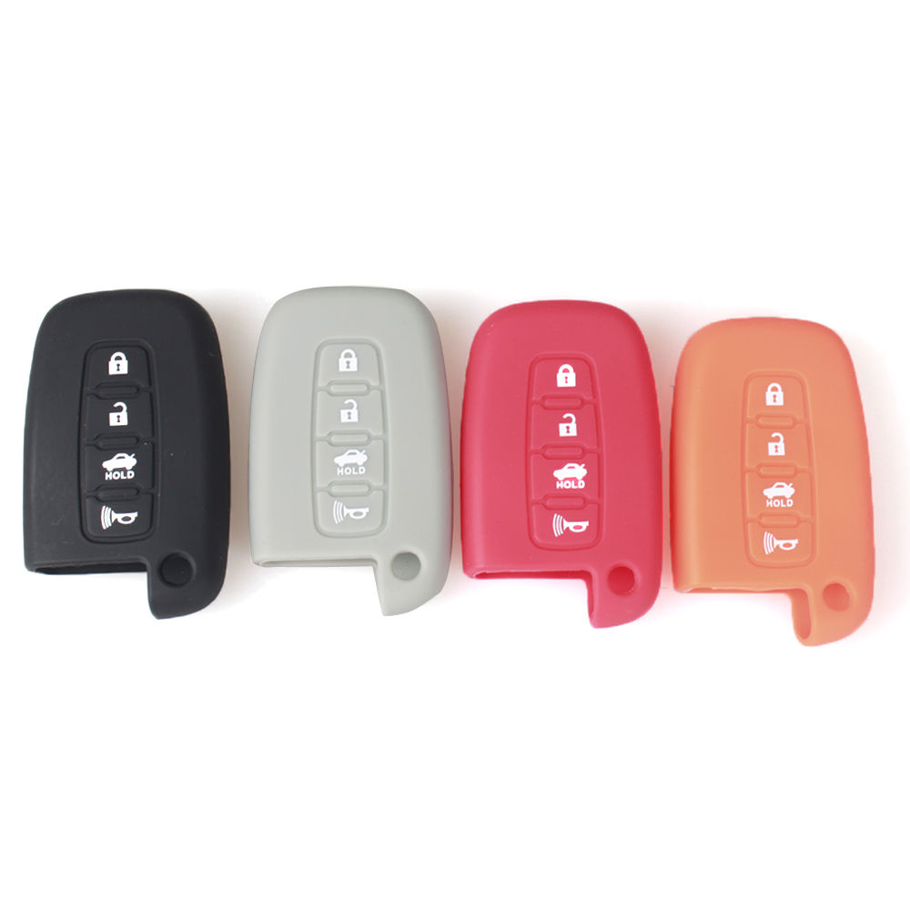 

Guaranteed 100% Remote Silicone Shell Case Cover Car For Hyundai 4Button Smart Key Protective Free Shipping