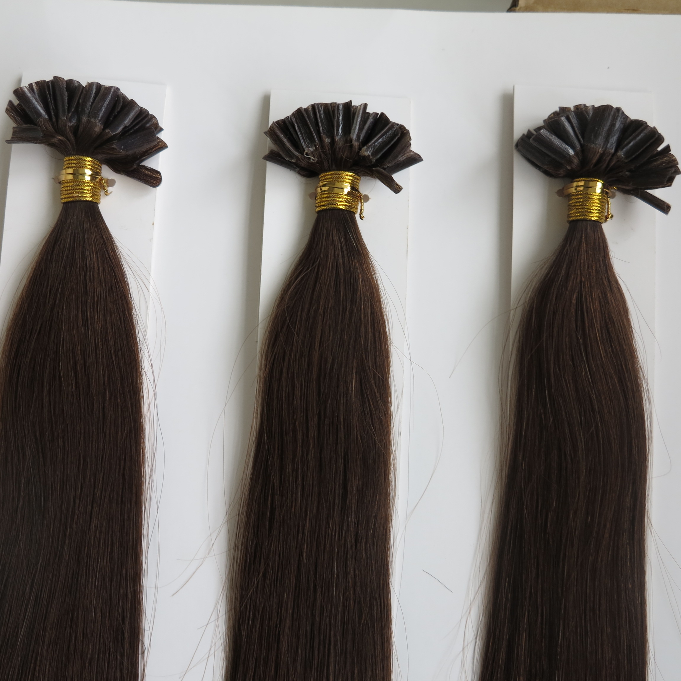 

18"20"22"24" 50G Natural keratin Capsule prebonded U/Nail Tip Hair Extension flat tip hair extensions 8color available