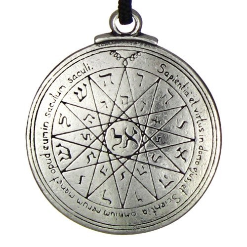 New Punk Amulet pendant Pentacle of Mercury Talisman Key of Solomon Seal Pendant Hermetic Enochian Kabbalah Pagan Wiccan Jewelry-image-389546298