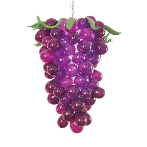 

LED Bulb Murano Glass Chandelier,Purple Crystal Chandelier,Grapes Shaped Blown Glass Mini Chandelier for Decoration Made in China ,LR1130