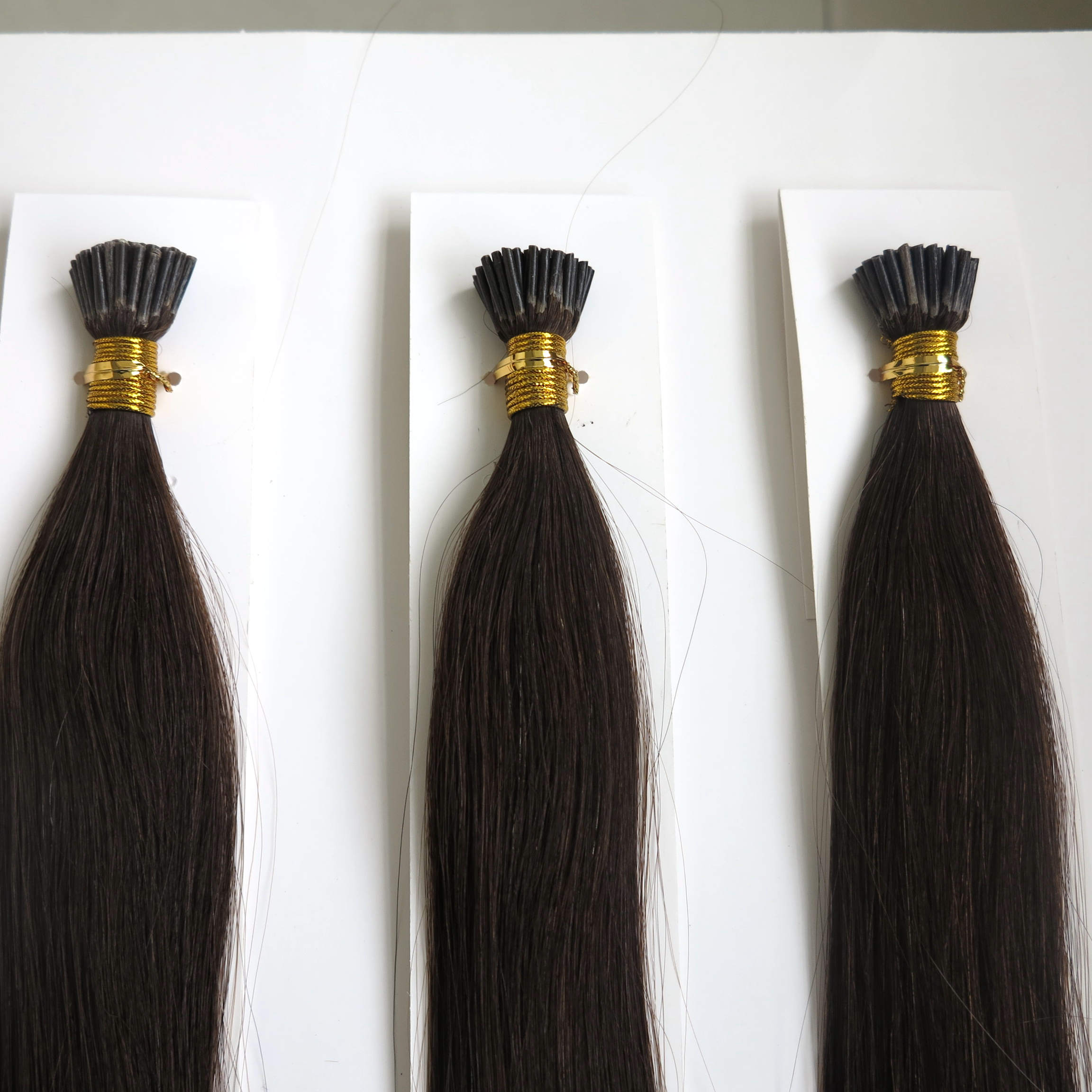 

Brazilian Hair Keratin I Tip Straight Pre-bonded Human Hair Extensions 20 inch 1Gram/strand 9 colors