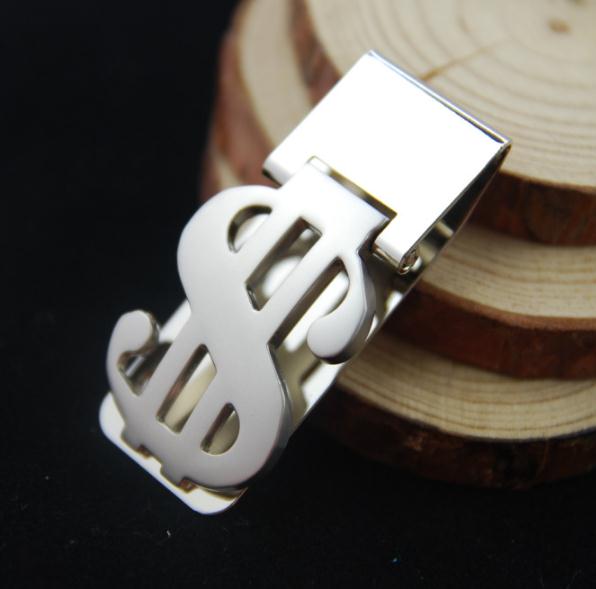 

Exquisite Fashion Metal Money Clip Dollar Wallets Metal Banknotes Folder, Black