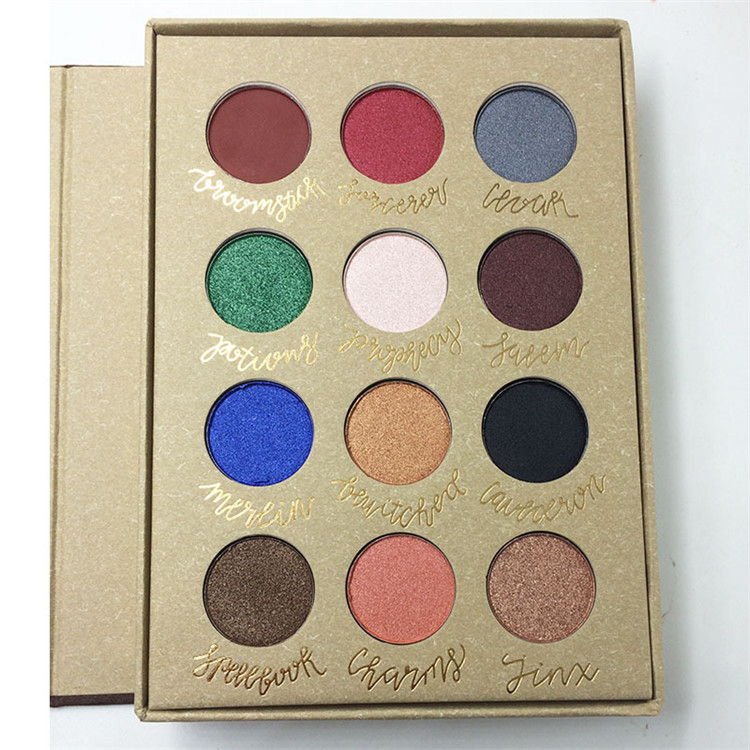 

New Arrival 12 Shades Magic Eyeshadow Palette Highlighter Makekup Shimmer Easy to Wear Eye Shadow Kit